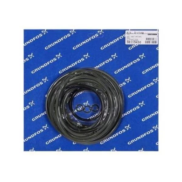 Pump Repair Kits- Kit, O-ring set for dry motor NBR., Grundfos, Mfr#: 98119450